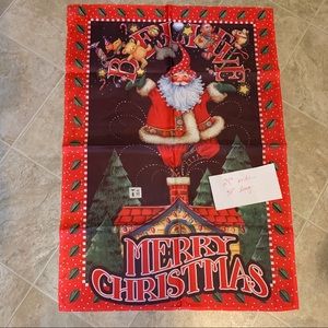 Mary Engelbreit Believe Merry Christmas flag